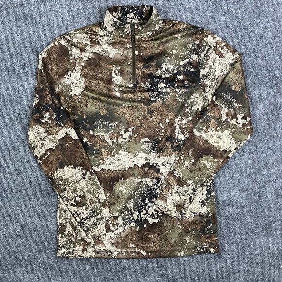 Cabela's Pullover Mens S Camo Quarter Zip Strata Hunting Layer Outdoor - Picture 1 of 7